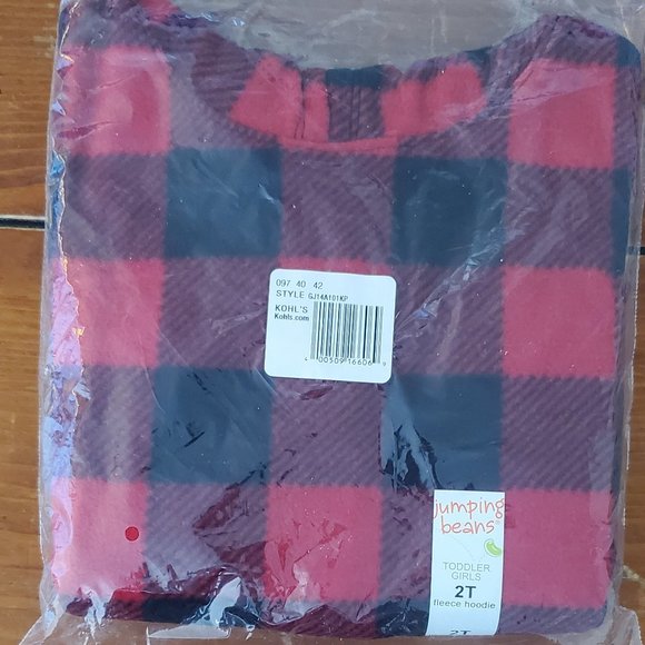 Toddler Girl Microfleece Hoodie by Jumping Beans  2T - Picture 2 of 5
